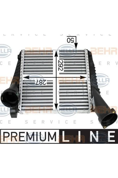 Mahle 8ML376723471 BEHR 8ML376723-471 Turbo Radyatörü Touareg 2.5 5.0TDI 03-10 Q7 3.0 4.2TDI 06-15 Cayenne 4.2 02-07 ürün görseli 1