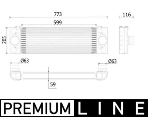 Mahle CI543000P -knecht-behr Cı543000p Intercooler Ford Transit 0 ürün görseli 1