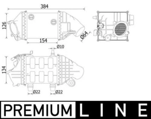 Mahle CI226000P -knecht-behr Cı226000p Intercooler Bmw 5 6 F06.f10.f12.f13 0 ürün görseli 1