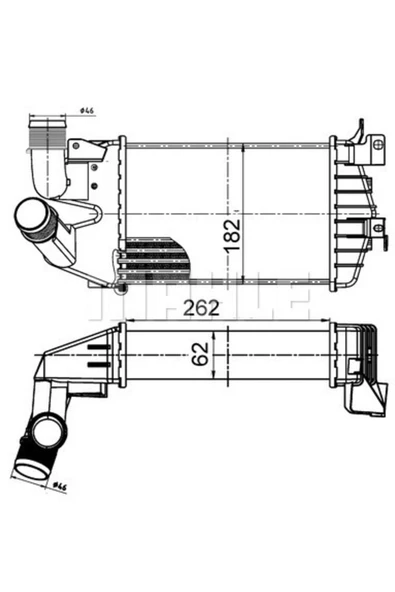 Mahle CI510000S KNECHT  Turbo Radyatörü (Intercooler) Astra H 1.3D *Z13Dth* ürün görseli 1