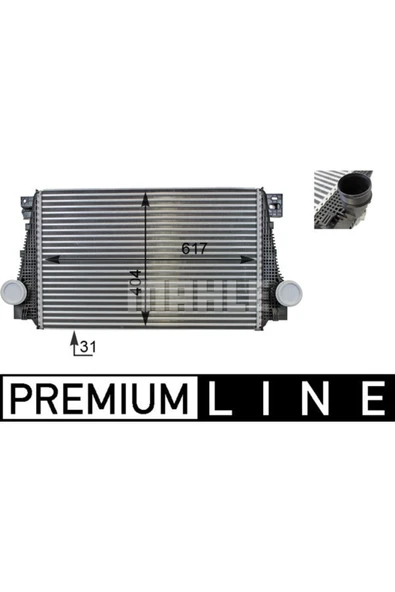Mahle CI29000P Turbo Radyatörü (617X404X31) Amarok 2.0 Bıtdı 11- Cne Csh (ENO:8ML376701321) -cı29000p ürün görseli 1