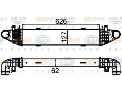 Mahle CI428000S KNECHT  Turbo Radyatörü (626×127×62) W204 S204 C204 C 180 Cgı C 200 Cgı M 271.820 (Eno:8Ml376899191) ürün görseli 1