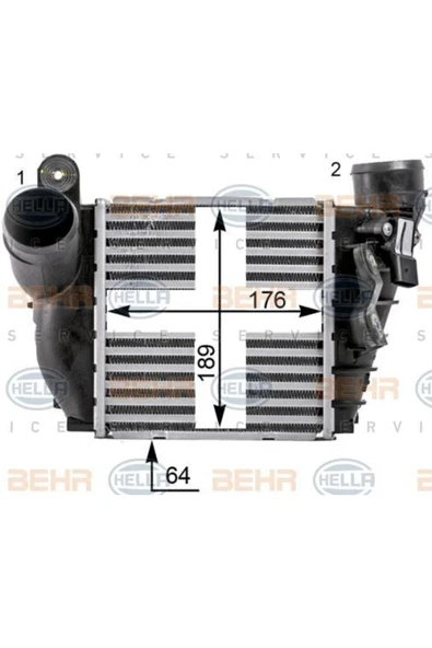 Mahle CI22000S Cı22000s Turbo Radyatörü Intercooler 98- Golf Iv Bora A3 1.9tdı ürün görseli 1