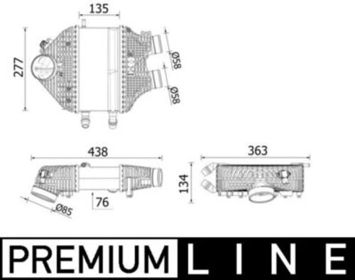 Mahle CI618000P -knecht-behr Cı618000p Intercooler Bmw M3 M4 17514802574 ürün görseli 1