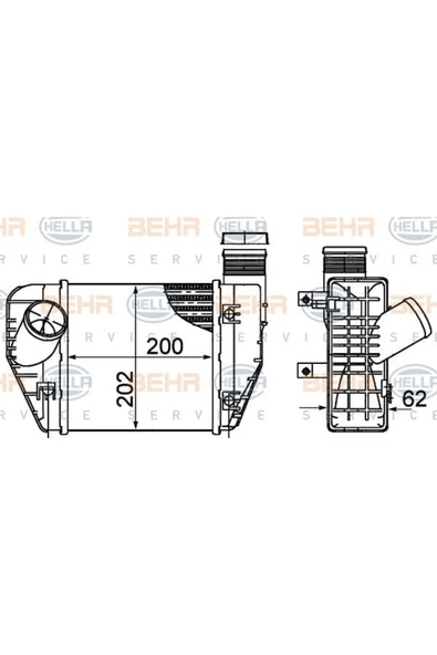 Mahle CI423000S KNECHT  Turbo Radyatörü (Intercooler) 05-12 Aı.A6 2.0TFSI-TDI ürün görseli 1