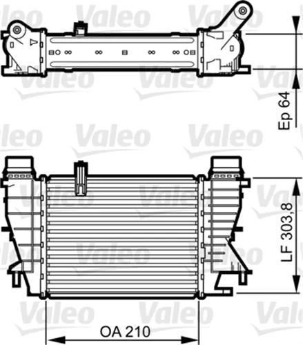 Valeo 818251  Turbo Radyatörü CLIO III 05- 1.5 DCI Modus 04- / Note 06- 1.5 DCI Nv200 09- ürün görseli 1