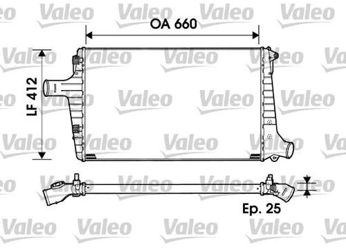Valeo 817865  Turbo Radyatörü A6 01-03 2.5 TDI ürün görseli 1