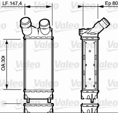 Valeo 818866  Turbo Radyatörü Partner 08- 1.6 HDI / Berlingo 08- 1.6 HDI ürün görseli 1