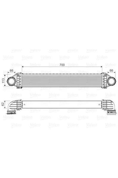 Valeo 818806 Turbo Radyatörü Mercedes A Class 169 ürün görseli 1