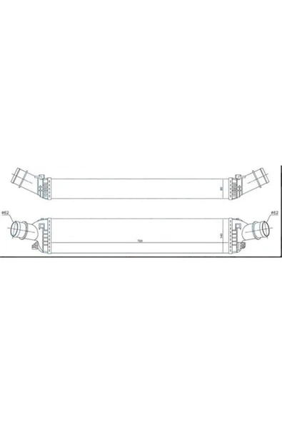 Ori IAU503080 Intercooler Brazing A/M 720X140X80 A4 07 A5 07 A6 11 Q5 08 Macan 14 96618 ürün görseli 1