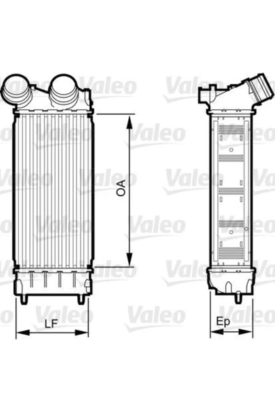Valeo 818226  Turbo Radyatörü 308 07- 1.6 Hdı 3008 09- 1.2 Thp 5008 09- Partner 08- 1.6 Hdı / C4 10- ürün görseli 1