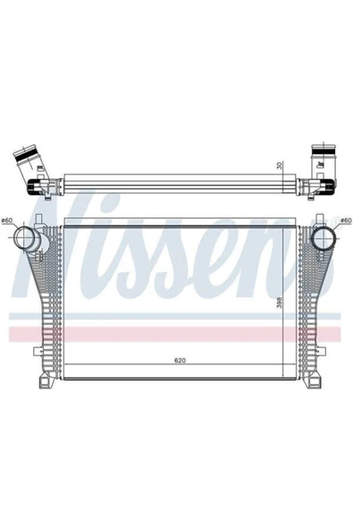 Wisco 5Q0145803K Turbo Radyatörü Mt-at 620x415 Mm Vw Golf 7 Passat Seat Leon Skoda Octavia Audi A3 1 ürün görseli 1