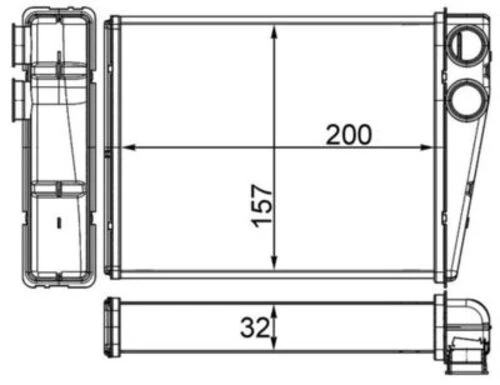 Mahle AH263000S -knecht-behr Ah263000s Kalorifer Radyatörü X164 06 12 W164 05 11 W251 06 11 1648300061 ürün görseli 1