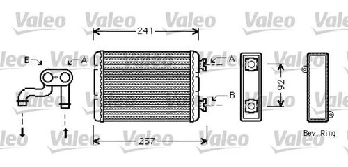 Valeo 812360  Kalorifer Radyatörü Bmw 3 E46 ürün görseli 1