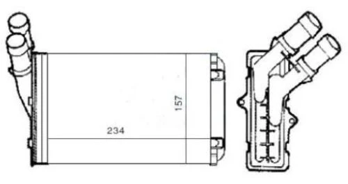 Mga 81800  Kalorifer Radyatörü 306 Partner / Xsara Berlingo 234X157 ürün görseli 1