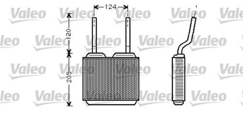 Valeo 812146  Kalorifer Radyatörü Vectra A 88-95 182X190X48 ürün görseli 1