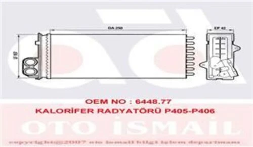 Valeo 883976  Kalorifer Radyatörü 405 87- 406 95- ürün görseli 1