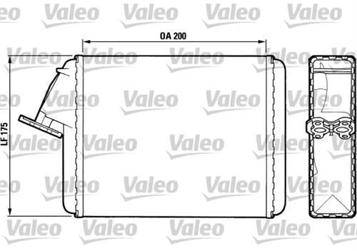 Valeo 883468  Kalorifer Radyatörü C15 84- Vısa 78- ürün görseli 1