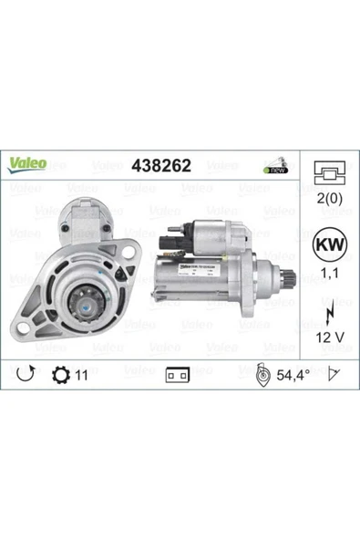 438262 Marş Motoru Skoda ürün görseli 1