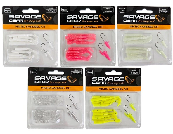 Savage gear Lrf Micro Sandeel Kit 12 Adet(1+1.5+5) Maket Balık ürün görseli 1