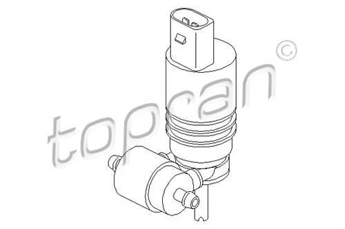 Topran 107819001  Silecek Fıskiye Motoru-(Vw: Golf V/Jetta/Passat/Scırocco/Tiguan/Transporter T5 T6/Polo) ürün görseli 1