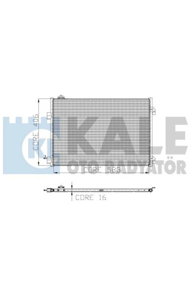 Kale 050ABC070 0 Klima Radyatörü CLIO II 01- 1.5 DCI CLIO Symbol II 08- 1.5 DCI 658X411X16 ürün görseli 1