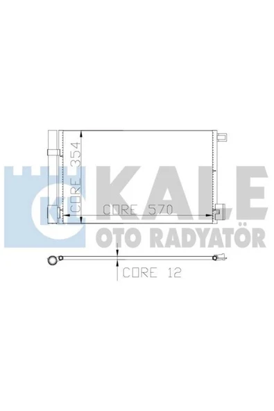 Kale 010ABC080 0 Klima Radyatörü Fiorino 08- Punto Evo 09- Punto III 12- Grande Pun 10- /  38078656 ürün görseli 1