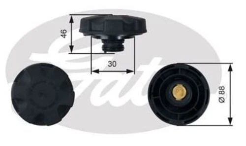 Gates RC248 Radyatör Kapağı E 60616364 ürün görseli 1