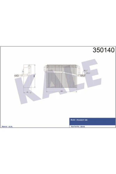 Kale 350140  EVAPORATÖR P306 ürün görseli 1