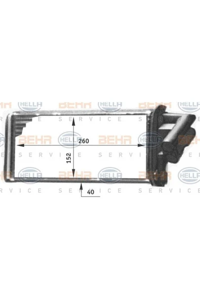Mahle AH103000S KNECHT  Kalorifer Radyatörü Laguna.I ürün görseli 1