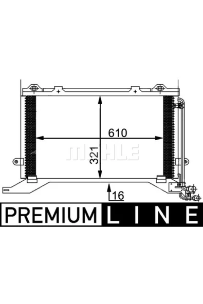Mahle AC248000P KNECHT  Klima Radyatörü 610×321×16 W210 S210 E250 E270Cdı E 320 Cdı Om 605.962 8Fc351038501 ürün görseli 1
