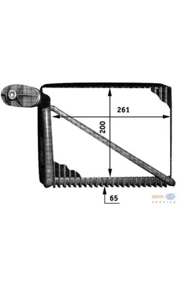 Mahle AE48000P Klima Radyatörü 200×262×65 A3 Passat 1.6 1.8T 1.9TDI 2.0 2.3 Vr5 2.8 V6 97-00 8Fv351211061 ürün görseli 1
