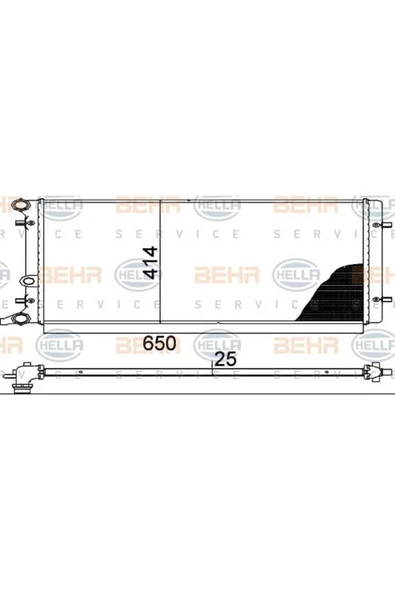 Mahle CR368001S KNECHT  Radyatör 98- Golf 4-Bora Octavia 1.9TDI - Ac ürün görseli 1