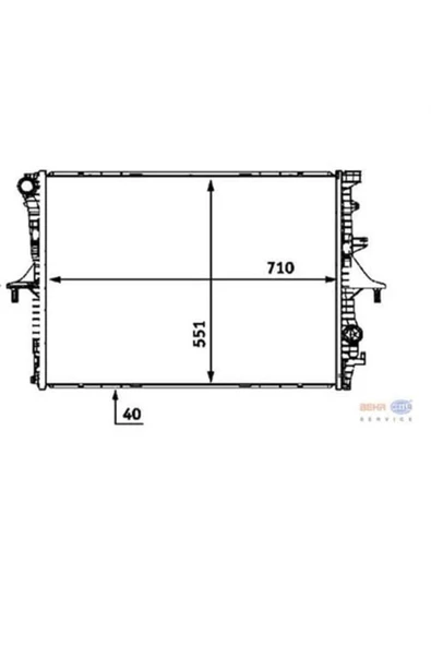 Mahle CR571000P KNECHT  Radyatör 03-10 Touareg Q7 Cayenne ürün görseli 1
