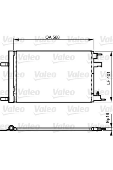 Valeo 814201  Klima Radyatörü Astra J 09- 1.4 1.6 16V 1.7 Cdtı Zafira C 11- 1.8 16V Cascada 13- Cruze 09- ürün görseli 1