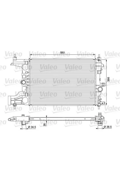 Valeo 701723  Radyatör Opel Astra J 2009 ürün görseli 1