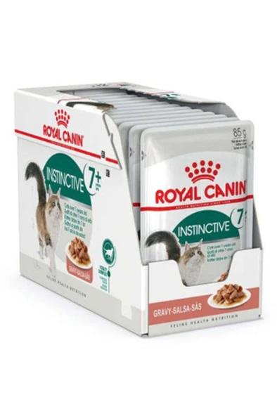 Royal Canin 12'li Gravy Instinctive +7 Yaşlı Kedi Yaş Maması 85 gr*12 adet ürün görseli 1