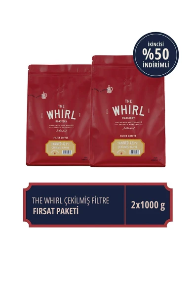 The Whirl Filtre Tanned 423°F Çekilmiş Kahve 1 kg x 2 Adet ürün görseli 1