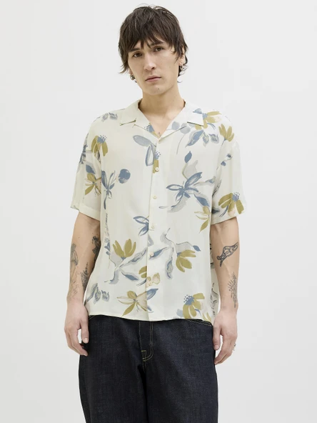 JACK JONES Erkek Viskon Desenli Gömlek 12271111 ürün görseli 1