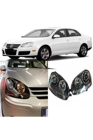 VW JETTA 2005-2010 SİYAH ZEMİN BI XENON R32 ÖN FAR ürün görseli 1