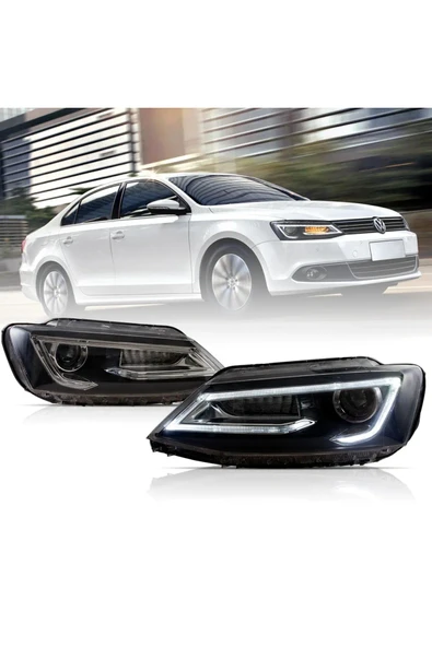 volksvagen jetta 2011-2014 audi dizayn ön far ürün görseli 1