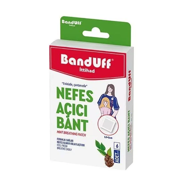 Banduff Nefes Açıcı Bant 5,9 cm  x 5 cm 6 lı ürün görseli 1