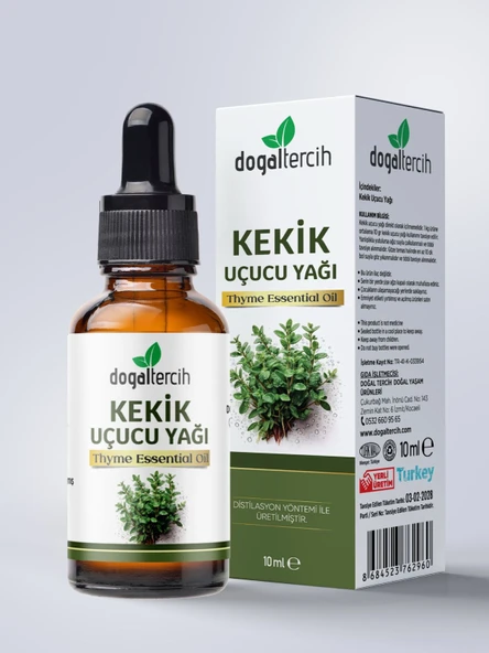 Doğaltercih Kekik Uçucu Yağı 10 ML , Seyreltilmemiş Saf %100 Doğal Kekik Yağı ürün görseli 1