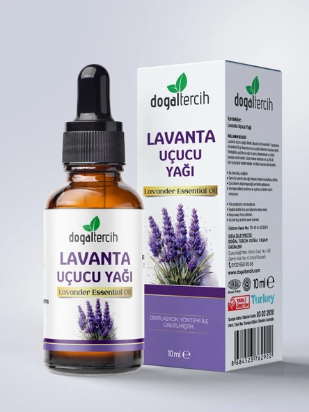 Doğaltercih Lavanta Uçucu Yağı 10 ml %100 Saf ve Doğal (Lavender Essential Oil) ürün görseli 1