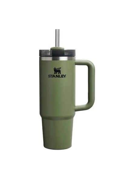 Stanley Quencher 1.18 lt Pipetli Termos Bardak Koyu Yeşil ürün görseli 1
