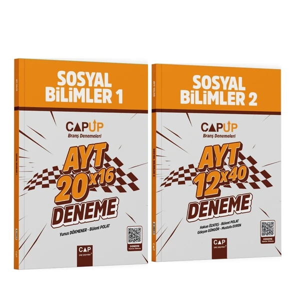 Çap Yayınları AYT Sosyal Bilimler 1 ve 2 Deneme Seti 2 Kitap ürün görseli 1