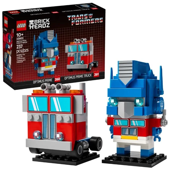 Lego Brickheadz Transformers Optimus Prime Robot & Vehicle 40803 ürün görseli 1