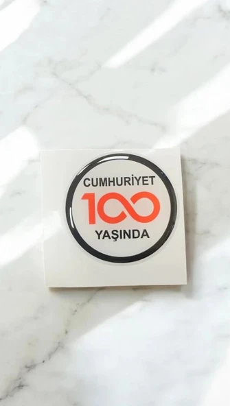 Cumhuriyet 100 Yaşında Silikon Logo 1 Adet Fiat - Egea - Cross - Fiorino (A KALİTE 1.SINIF) ürün görseli 1