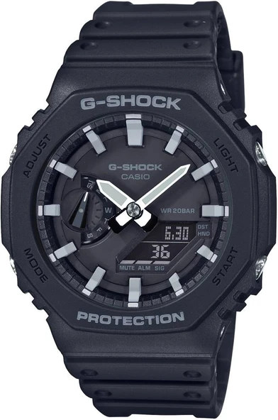 CASIO G-SHOCK GA-2100-1ADR SİYAH SİLİKON KORDON ANALOG/DİJİTAL ERKEK KOL SAATİ ürün görseli 1