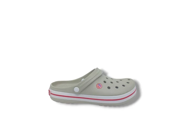 Cflex 145 Unisex Bej Kırmızı Beyaz Sabo Terlik Sandalet ürün görseli 1